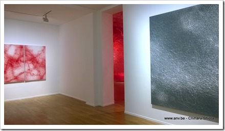 Chiharu Shiota in Galerie Templon Paris