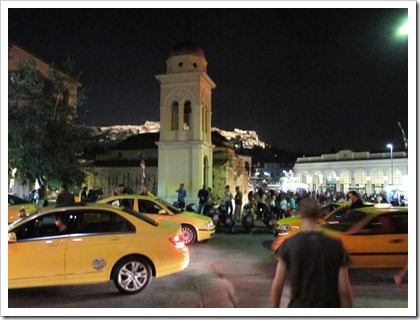 Monastiraki at night