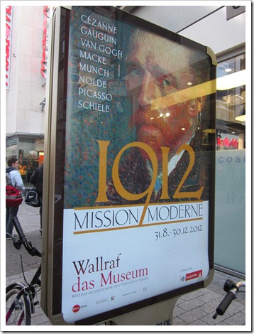 aankondiging tentoonstelling in Museum Wallraf