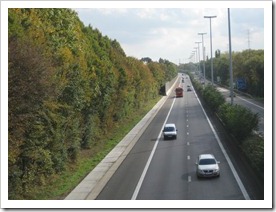 geluidspanelen 9 oktober, vanaf de brug
