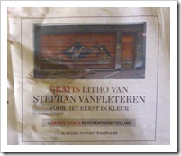 stukje van de voorpagina van vandaag
