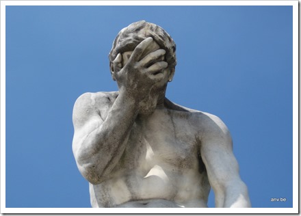 Beeld van Henri Vidal, in de Jardin des Tuieries, Parijs.